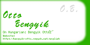 otto bengyik business card